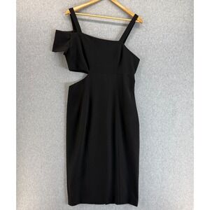 Jay Godfrey Little Black Dress LBD Cutout Bodycon Cocktail Party Dress Size‎ 12